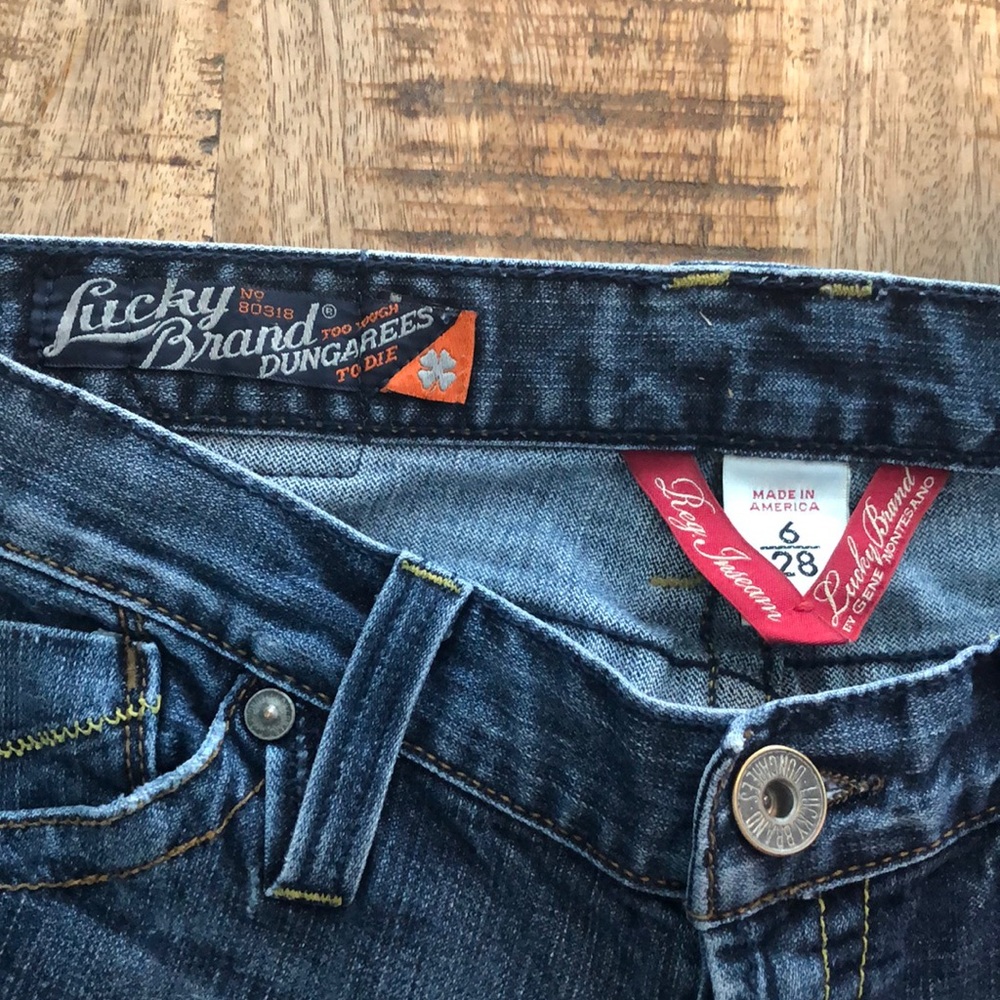 Wide Leg Lucky Jeans, size 6 (28)